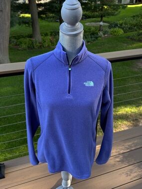The North Face Women's Purple Half-Zip Fleece Pullover